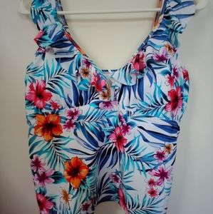 Time and Tru swimsuit tank top size Large (12-14)